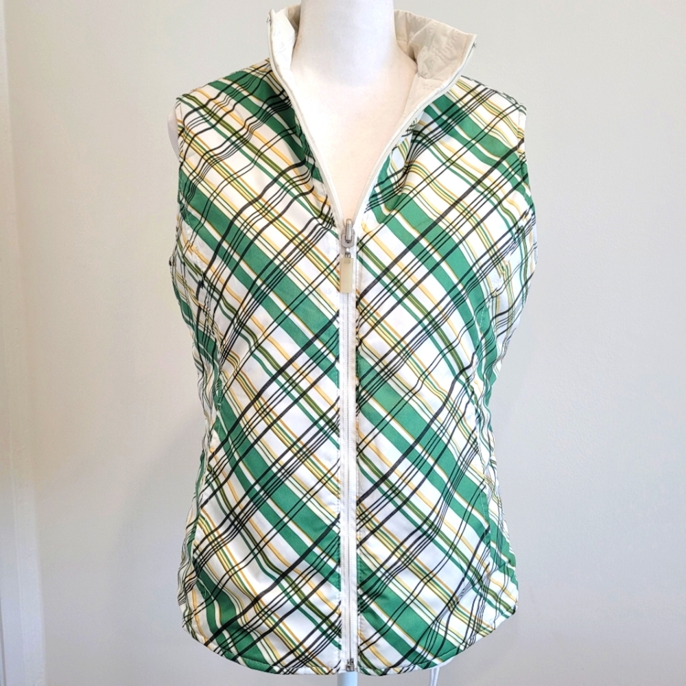 Cutter & Buck Women's Reversible Zip Front Quilted Vest